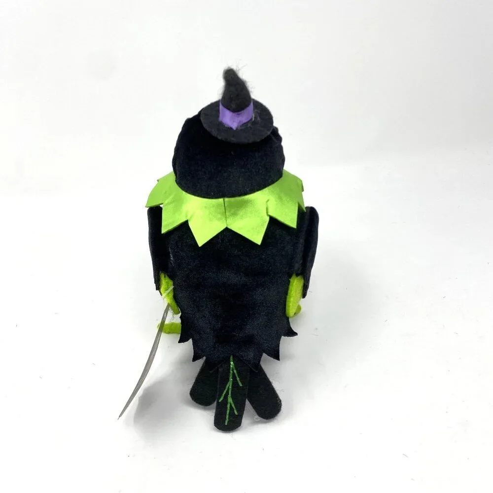 Featherly Friends™ 'Spellma' Felt Witch Bird Halloween Figurine Hyde & EEK!